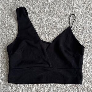 Black Sleeveless Crop Top